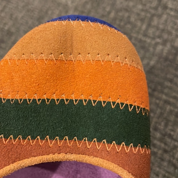 Soho Lab suede striped flats (sz 8) - Picture 11 of 12